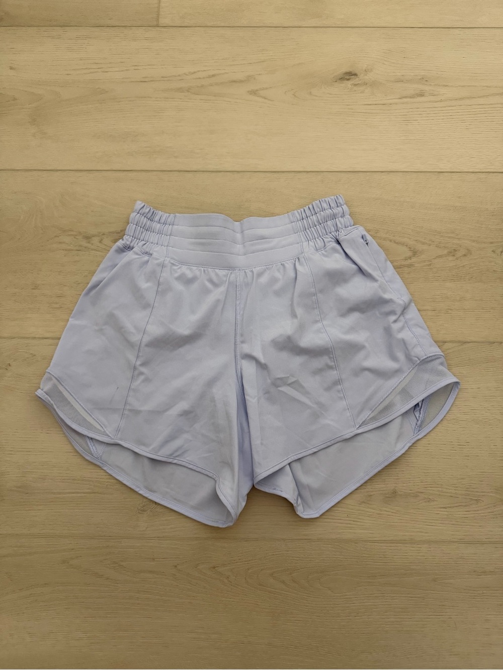 lululemon athletica hotty hot shorts blue linen